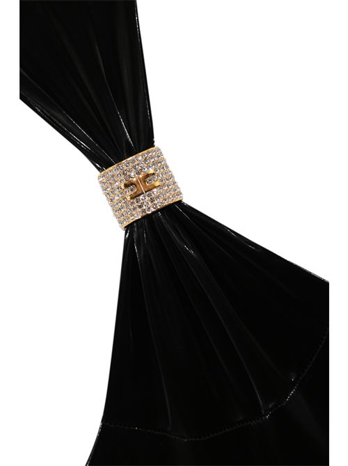 Tuta in vinile con dettaglio gioiello Elisabetta Franchi | TU05261E2110